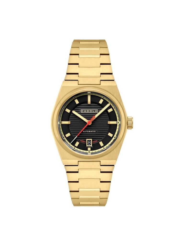 Nwt Cadola Lydden Hill Automatic Black Dial Men's Watch